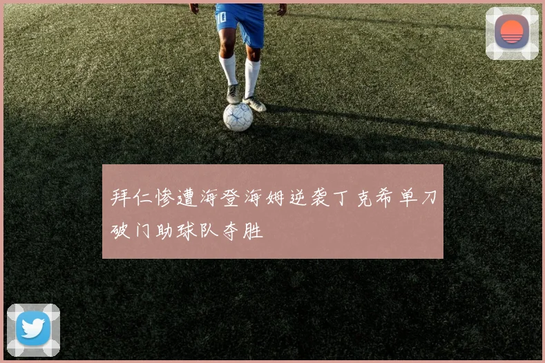 拜仁惨遭海登海姆逆袭丁克希单刀破门助球队夺胜